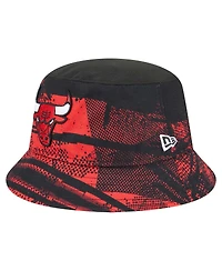 New Era Men's Black/Red Chicago Bulls Tip-Off Bucket Hat
