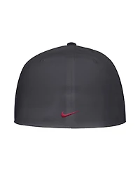 Nike Men's Anthracite Washington State Cougars On-Field Baseball Performance Fitted Hat