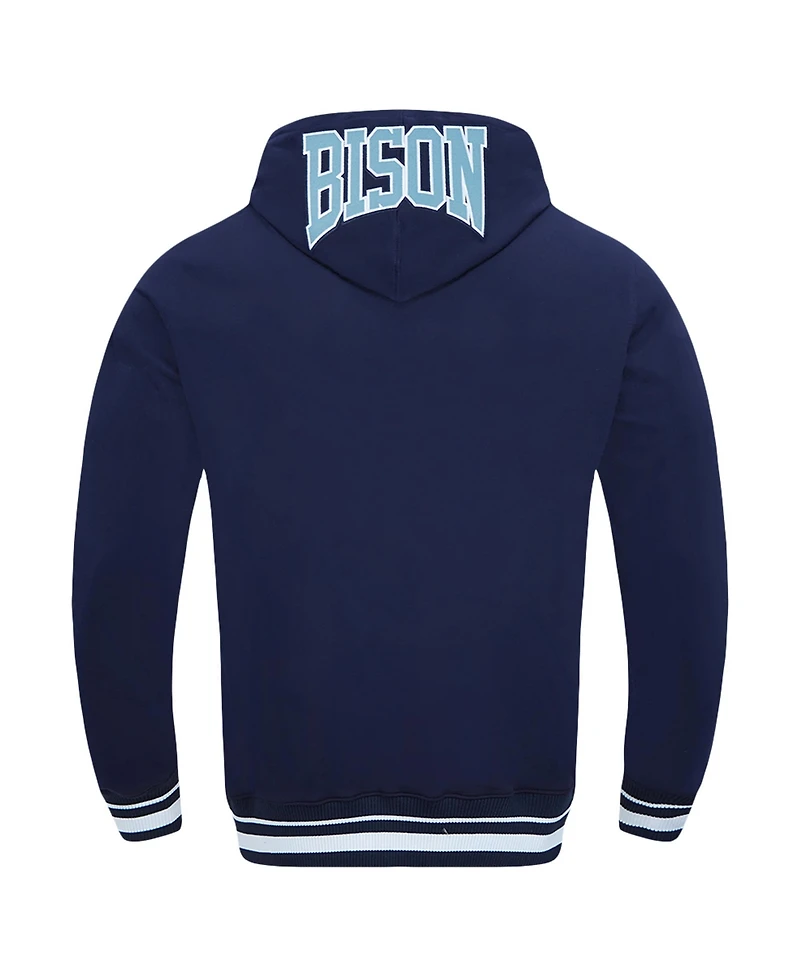 Pro Standard Men's Navy Howard Bison Crest Pullover Hoodie