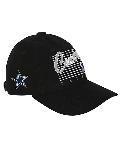 Outerstuff Big Boys and Girls Black Dallas Cowboys Retro Wooly Adjustable Hat