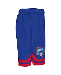 Outerstuff Big Boys and Girls Royal Philadelphia 76ers Teardrop Fleece Shorts