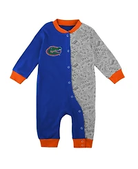 Outerstuff Baby Boys and Girls Royal Florida Gators Playbook Two-Tone Sleeper