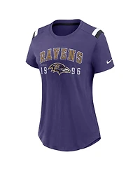 Nike Women's Purple Baltimore Ravens Historic Slub Fashion T-Shirt