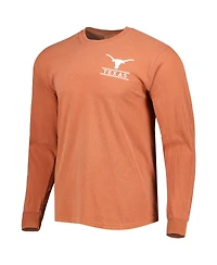 Image One Men's Texas Orange Longhorns Circle Campus Scene Long Sleeve T-Shirt