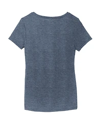 Hendrick Motorsports Team Collection Women's Heather Navy Kyle Larson Tri-Blend V-Neck T-Shirt