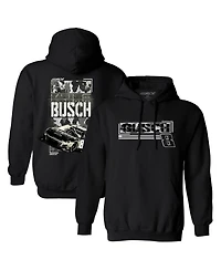 Richard Childress Racing Team Collection Men's Black Kyle Busch Camo Car Pullover Hoodie
