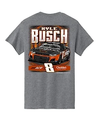 Richard Childress Racing Team Collection Men's Heather Gray Kyle Busch Cheddar's Car T-Shirt