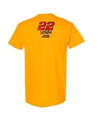 Team Penske Men's Gold Joey Logano Lifestyle T-Shirt