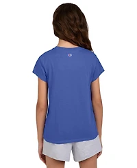 Champion Big Girls Short-Sleeve Logo Graphic T-Shirt