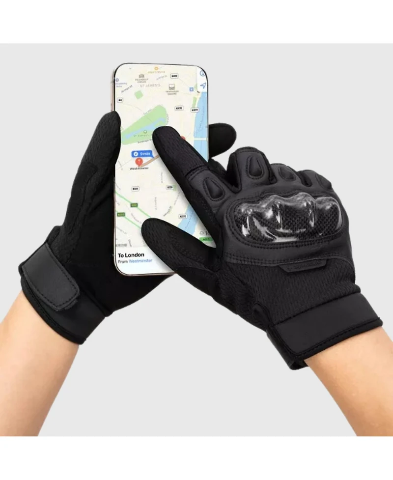 Alpine Swiss Men's Motorcycle Riding Gloves Touchscreen Outdoor with Reinforced Knuckles for Biking and Powersports