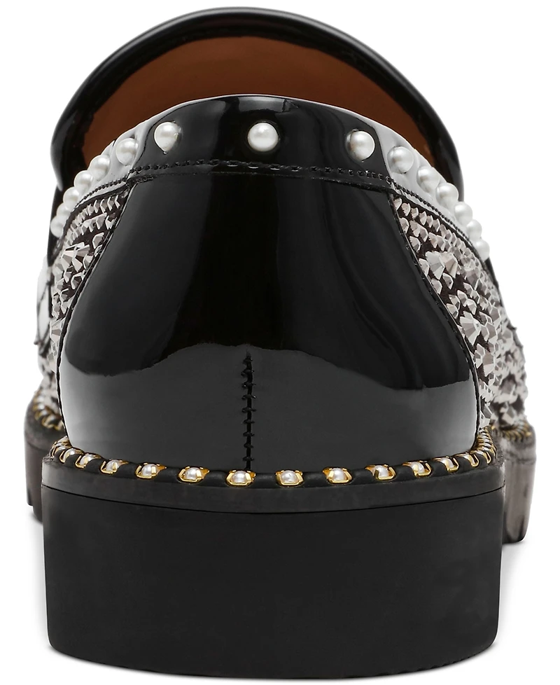 Betsey Johnson Lydiaa Rhinestone Tailored Loafer Flats