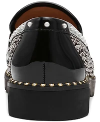Betsey Johnson Lydiaa Rhinestone Tailored Loafer Flats