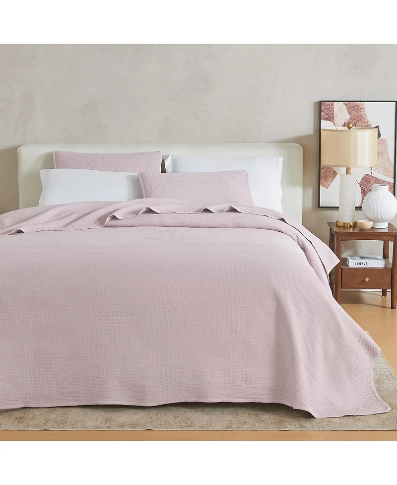 Linery & Co. Soft Stonewashed Stitched Lightweight Quilt Set