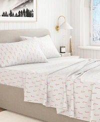 Linery & Co. Ultra-Soft Turkish Cotton Flannel Holiday Print Sheet Set