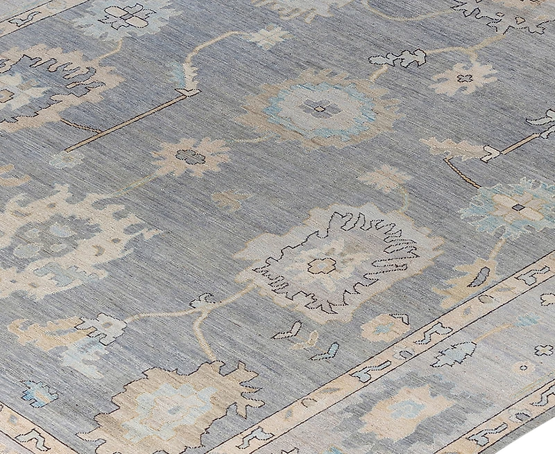 Adorn Hand Woven Rugs Colorful Oushak M1945 10'x14' Area Rug