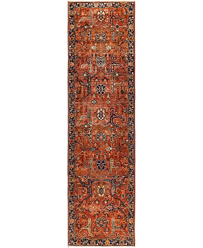 Adorn Hand Woven Rugs Serapi M1945 2'8''x9'9'' Runner Area Rug