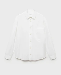 Mango Men's Regular-Fit Cotton Pocket Shirt