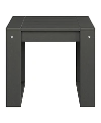 Modern Outdoor Hdpe Rectangle Patio Side Table