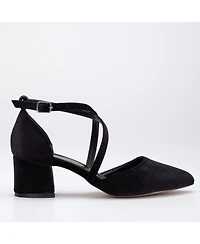 Dolly Low Block Heel Pumps