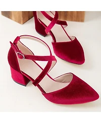 Dolly Low Block Heel Pumps