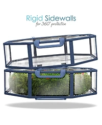 Wreath Storage Container - Clear Christmas Wreath Storage Bag, Dual Zipper and Handles - 36" Premium Wreath Storage Organizer Box - 2 Pack