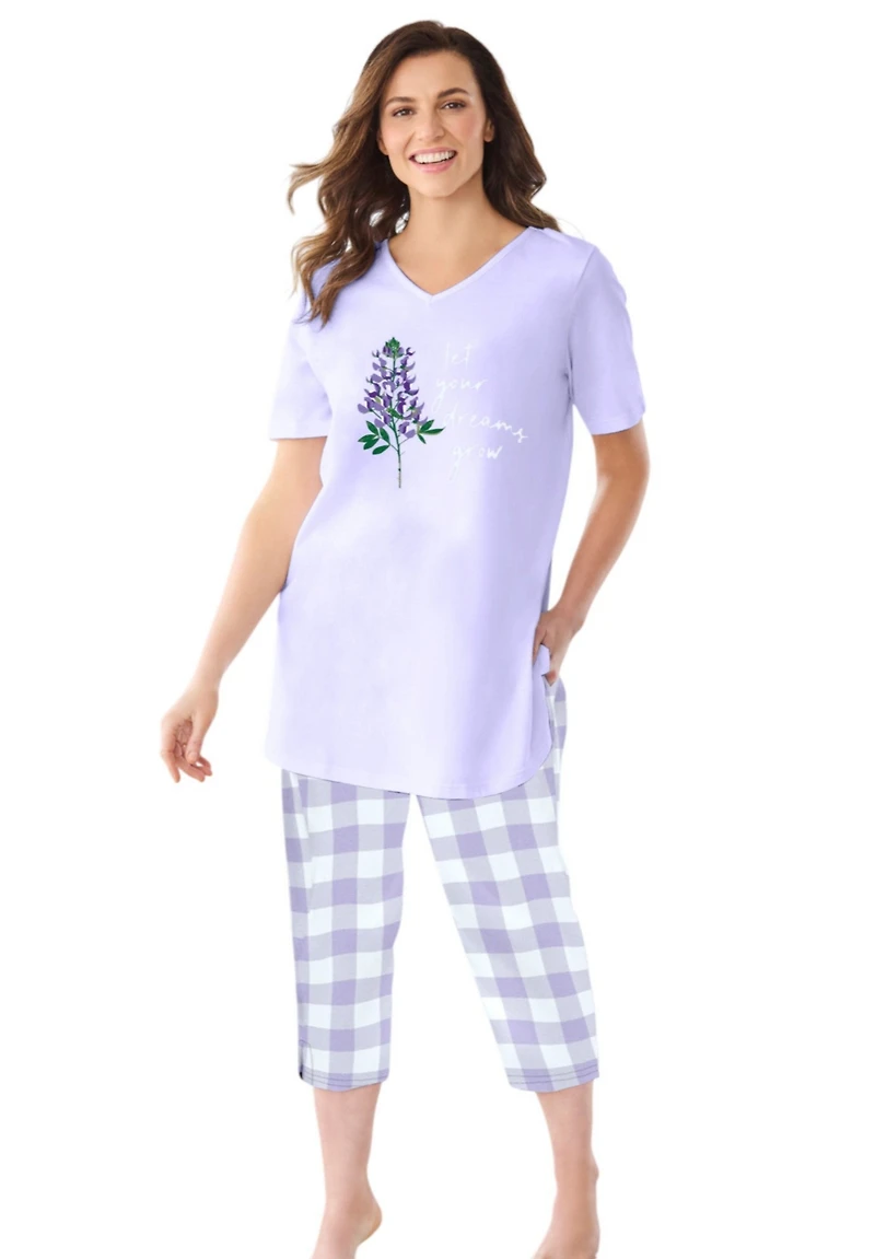Only Necessities Women's Capri Pajamas