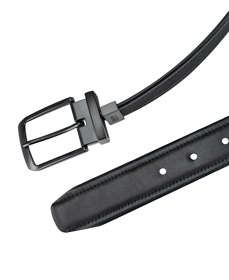 Kenneth Cole Reaction Men's 2-in-1 Fabric Inlay Reversible Stretch Belt