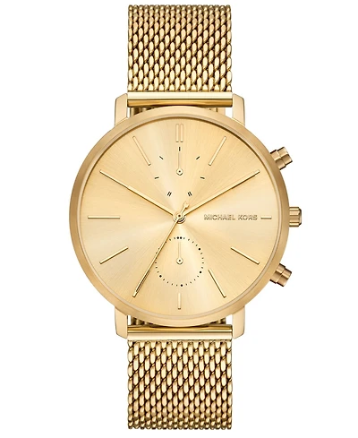 Michael Kors Men's Blake Multifunction Gold-Tone Mesh Watch, 42mm
