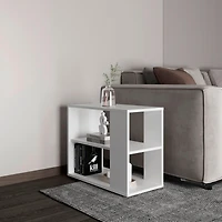 Cavalero Sideboard Table, 4 Legs, 2 Shelves, White
