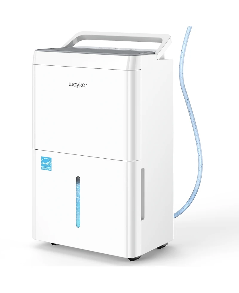Waykar EnergyStar Dehumidifier for Home & Basement with Drain Hose And Water Tank