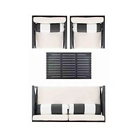 Nunzio 4 Pc Outdoor Set With Accent Pillows