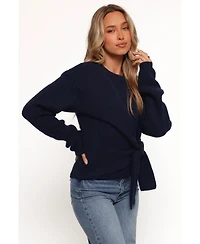 Petal and Pup Women's Ettie Wrap Side Tie Knit Sweater