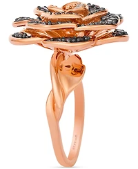 Le Vian Chocolate Ombre Diamond Rose Ring (1-1/2 ct. t.w.) in 14k Rose Gold