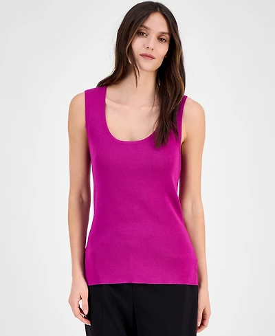 Tahari Asl Women's Sleeveless Sweater Tank Top