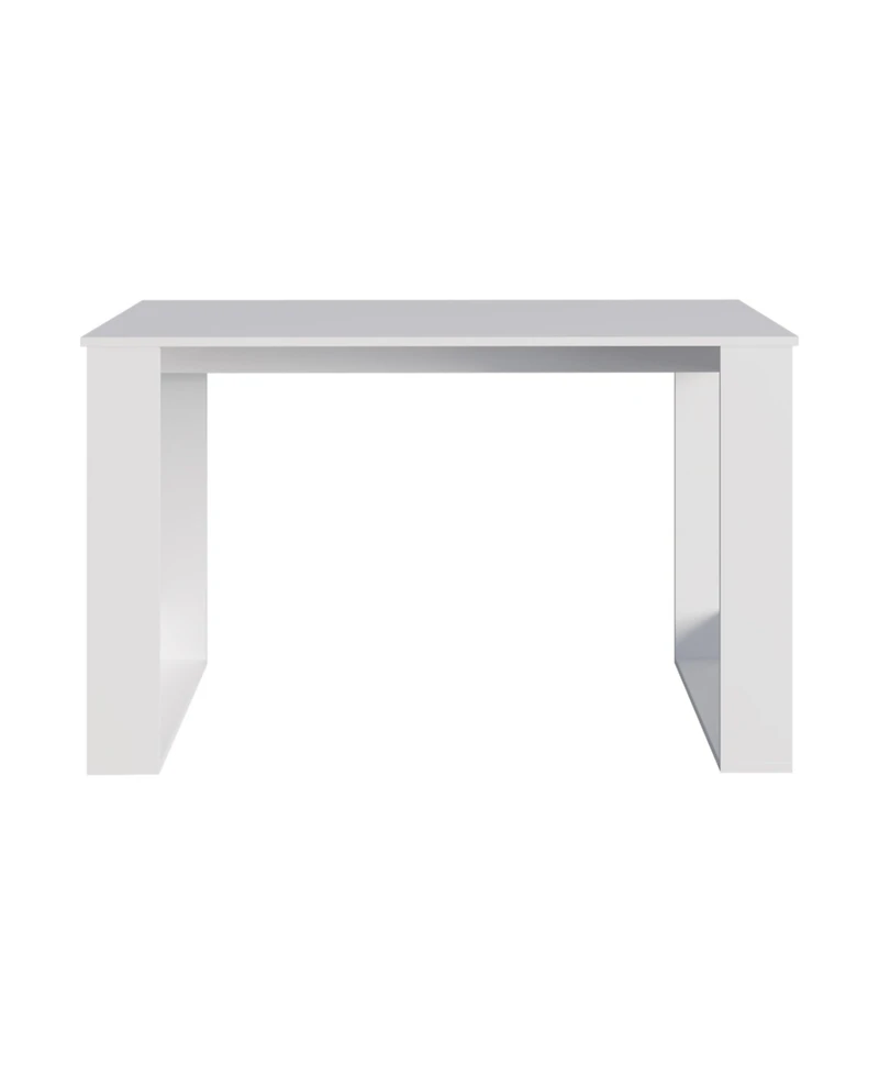 Melb Writing Desk with Ample Workstation and Sturdy Legs, White