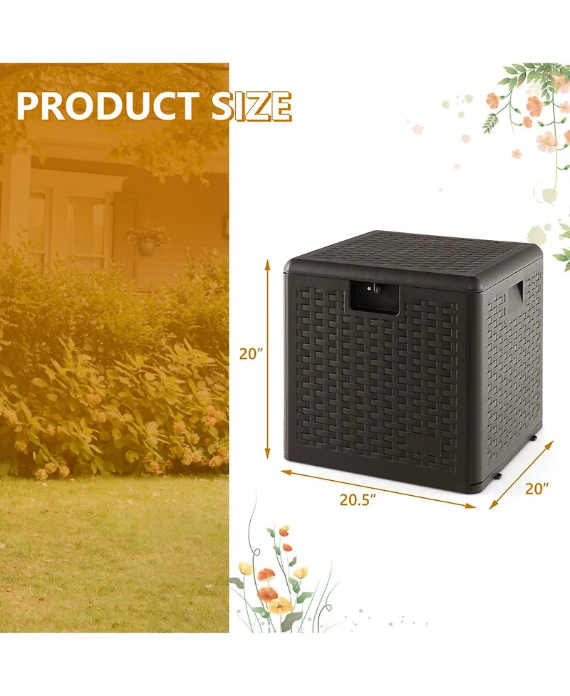 31 Gallon All Weather Storage Container with Lockable Lid