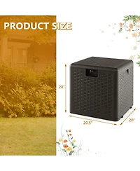 31 Gallon All Weather Storage Container with Lockable Lid