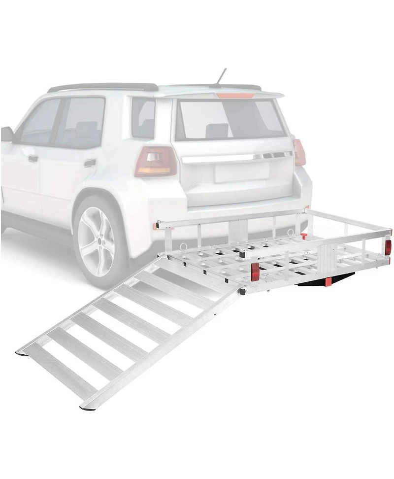 50 inch x 29.5 inch Hitch-Mounted Mobility Cargo Carrier