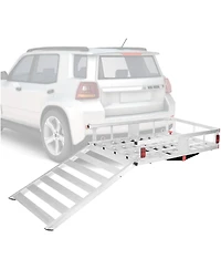 50 inch x 29.5 inch Hitch-Mounted Mobility Cargo Carrier