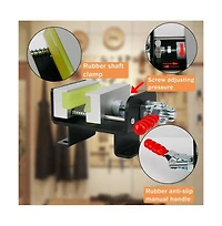 Wosofe Golf Club Regrip Vise Tool Golf Club Gripping Station Quick Shaft Clamp Grip replacement tool package Rubber Non-Slip Manual Handle Easy to Ins
