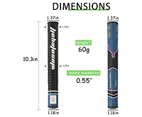 Wosofe Golf Putter Grip Lightweight and Comfortable Advanced Texture Control High-feedback Stroke Enhancement Soft & Tacky Superi