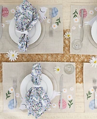 Design Imports Hoppy Easter Embellished Polyester Placemats, Set of 4