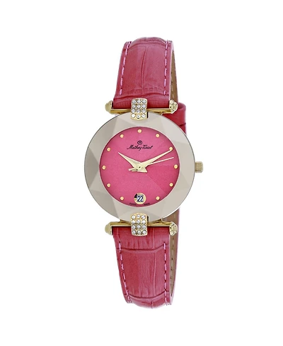 Mathey Tissot Women's Pyramide Pink Dial Watch