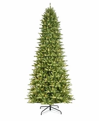 Puleo International Pre Lit Slim Franklin Fir Artificial Christmas Tree Collection
