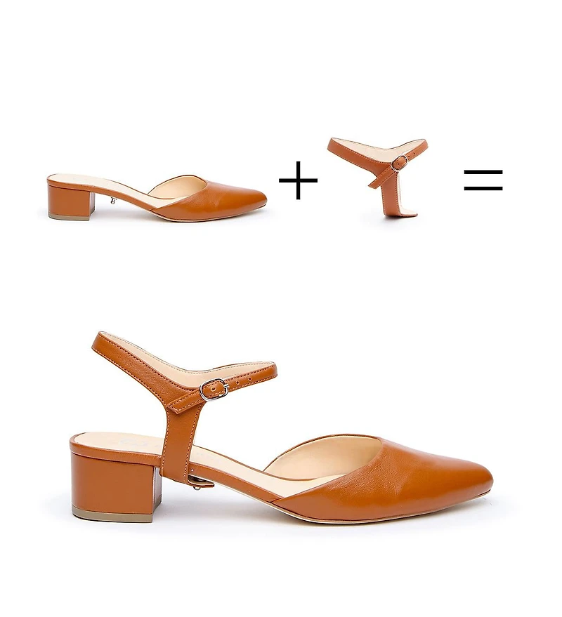 Alterre Women's Cognac Jackie Customizable Slides