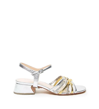 Alterre Women's Silver Jackie Customizable Bell Sandals