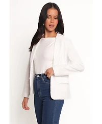 Petal and Pup Women's Darian Lace Knit Single Button Blazer