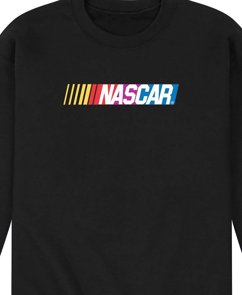 Airwaves Men's Nascar Logo Long Sleeve Fleece T-Shirt