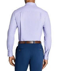 Men's Recycled Slim Fit Check 4-Way Stretch Performance Dress Shirt