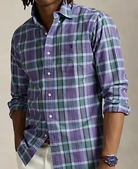 Polo Ralph Lauren Men's Classic-Fit Plaid Oxford Shirt